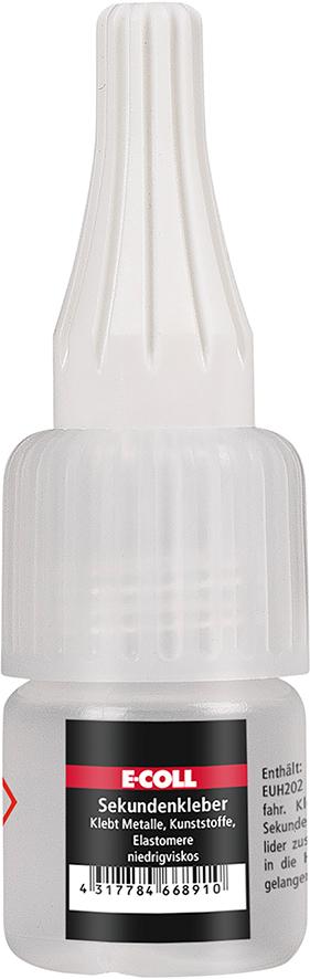Sekundenkleber 5g Flasche E-COLL Produktbild img1 L