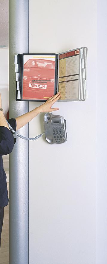 Wandhalter SHERPA 10 m. Tafeln schwarz u. grauVARIO Produktbild img2 L