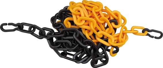 Absperrkette 6mm Kunststoff schwarz/gelb Produktbild img1 L