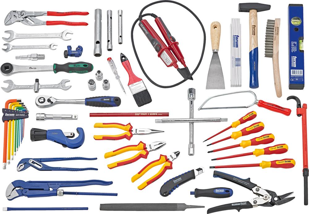 Sanitär-Werkzeugsatz 54tlg. In Trolley FORUM Produktbild img2 L