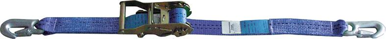 Ratschen-Zurrgurt, 2-teilig, mit Karabinerhaken, 35 mm Bandbreite Produktbild img1 L