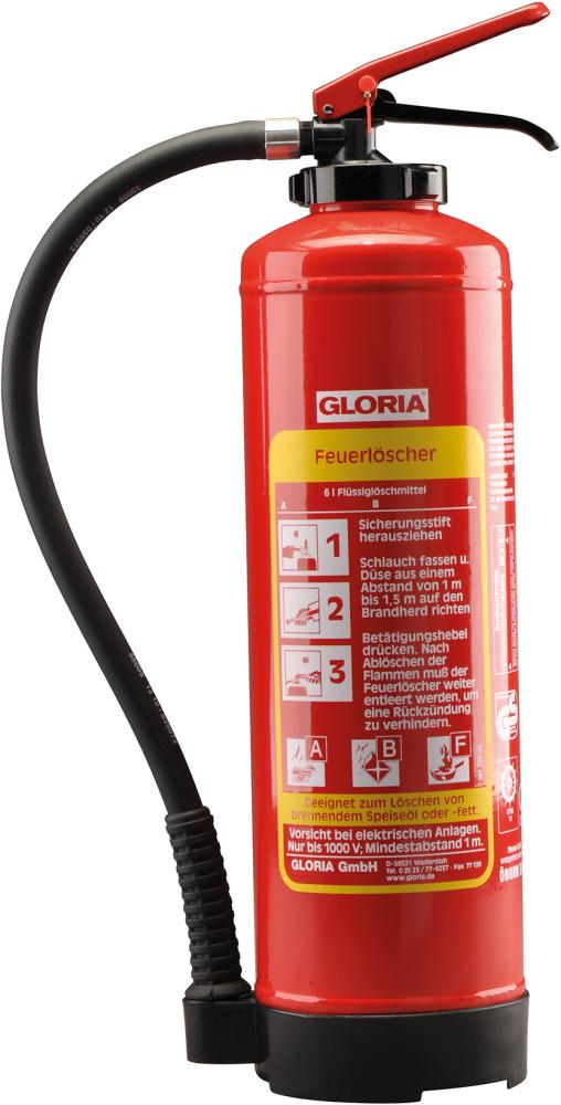 Fettbrand-Aufladelöscher 6 Liter FB 6 Easy Gloria Produktbild img1 L