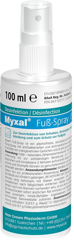Fußspray Myxal 100 ml Flasche Produktbild img1 L
