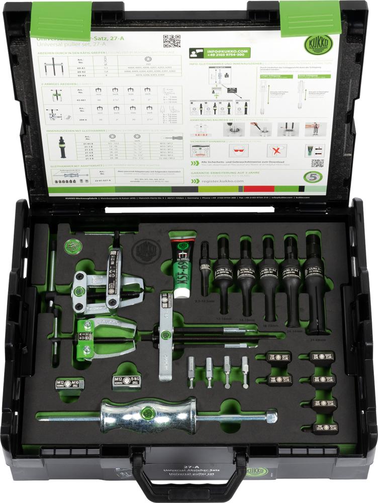 Abzieher-Satz Universal im Systemkoffer 8-48mm KUKKO Produktbild img1 L