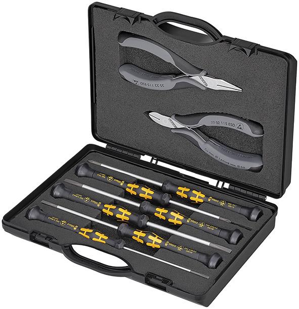 Zangen-Set Elektronik ESD8-teilig KNIPEX Produktbild img1 L