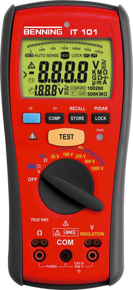 Isolationswiderstands- Messgerät IT 101 Benning Produktbild img1 L