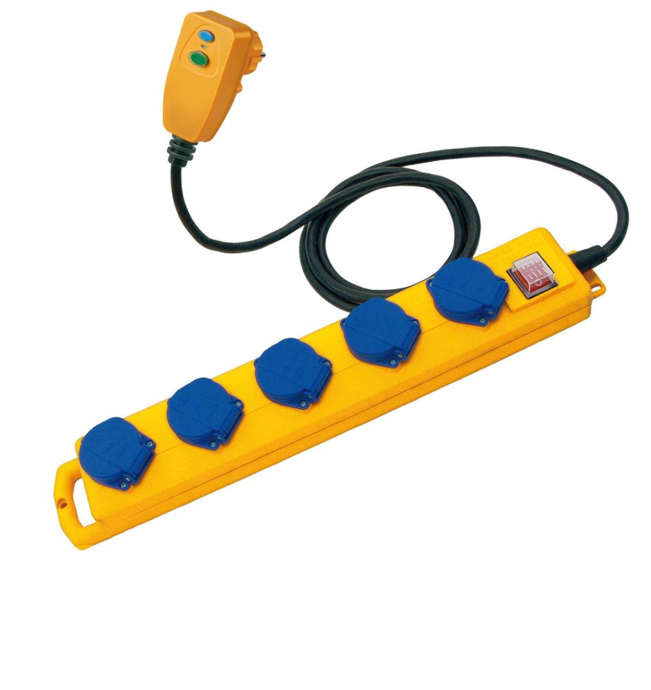 Steckdosenleiste 5-fach H07RN-F3G1,5 5m Super-Solid SL 554 DE FI Brennenstuhl Produktbild img1 L