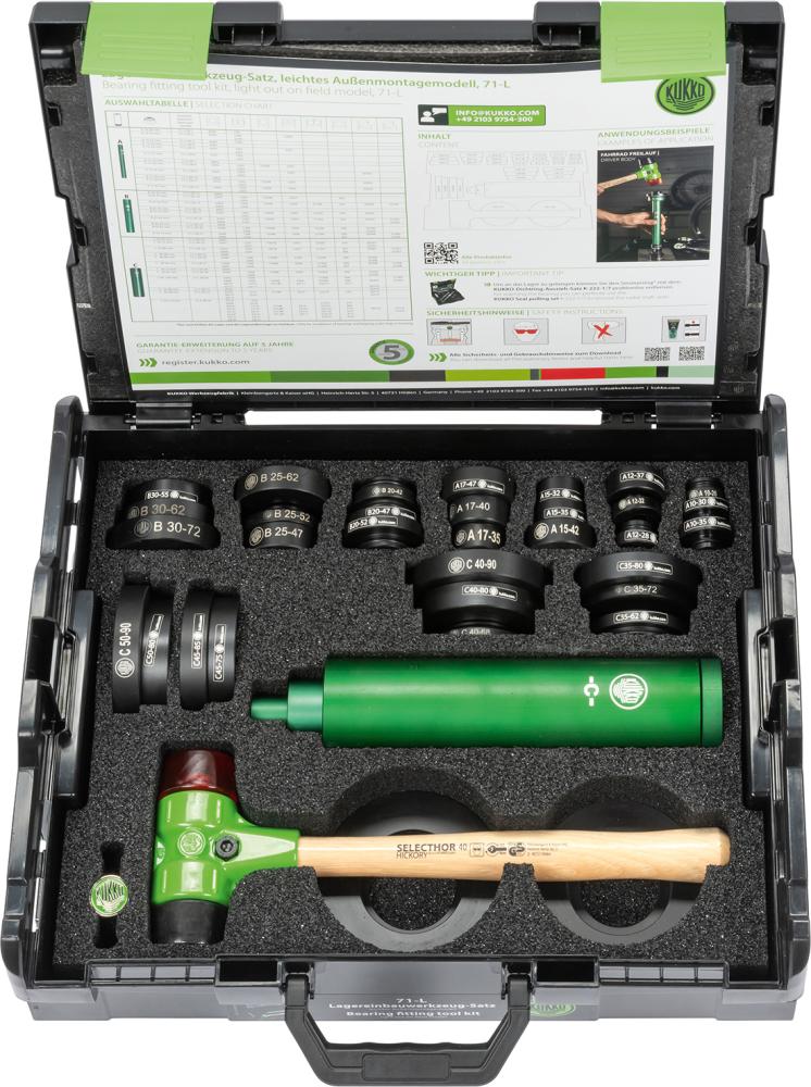 Lagereinbauwerkzeug-Satz für Wälzlager KUKKO Produktbild img1 L