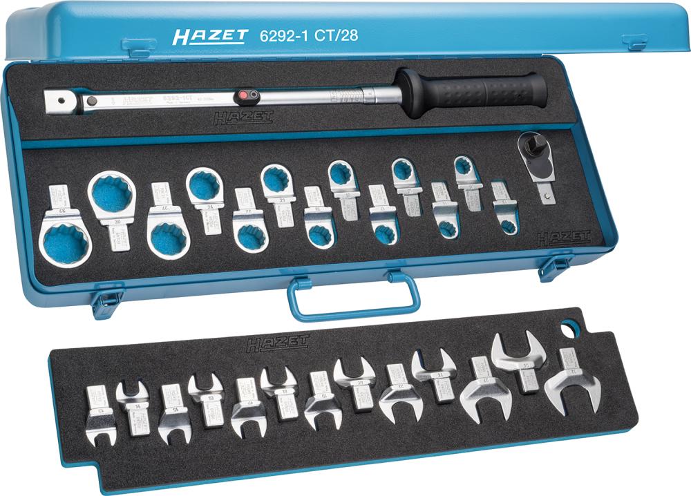 Drehmomentschlüssel-Satz 6292-1CT 28-teilig 40-200Nm 14x18mm Hazet Produktbild img1 L