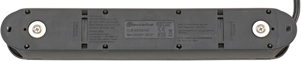 Steckdosenleiste 5-fach H05VV-F3G1,5 3m mit Magnet FORTIS Produktbild img2 L