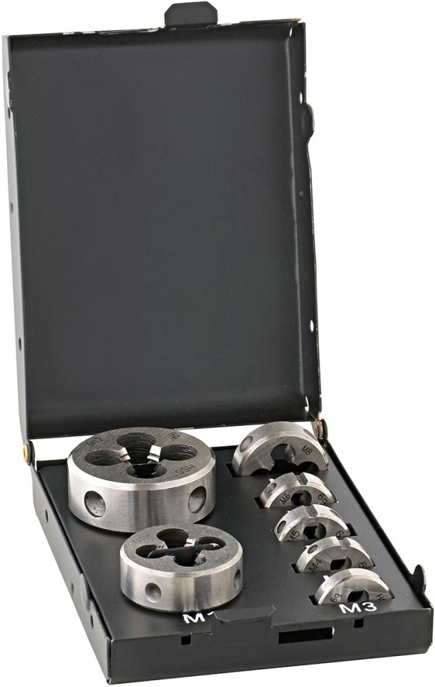 Schneideisen-Set EN22568 HSS M3-M12 MetallkassetteFORTIS Produktbild img1 L