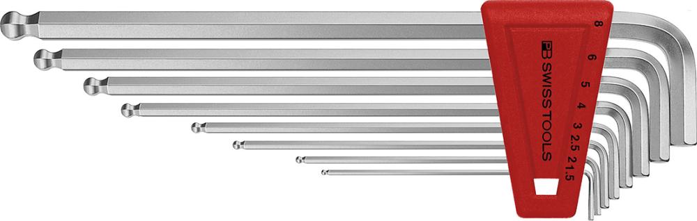 Kugelkopf-Winkelschraubendreher-Satz für 6-kant-Schrauben, lang, PB Swiss Produktbild img2 L