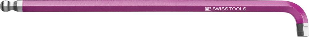 Kugelkopf-Winkelschraubendreher für 6-kant-Schrauben, mit verkürztem Schenkel und Farbcodierung, lang, PB Swiss Produktbild img8 L