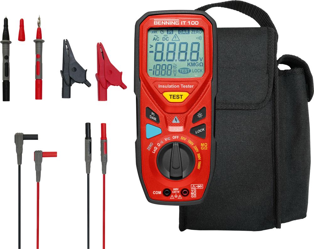 Isolationswiderstands- Messgerät IT 100 Benning Produktbild img2 L