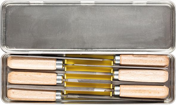 Schlüsselfeilen-Satz 265K 100mm Hieb 2 6-teilig PFERD Produktbild img1 L