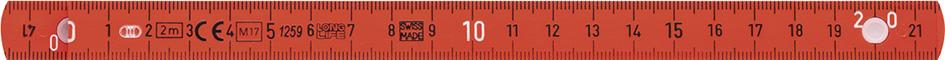Gliedermaßstab Kunststoff2mx15mm orange Longlife electric Wiha Produktbild img2 L