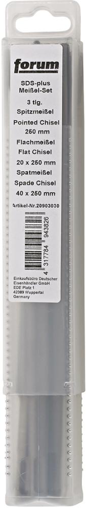 SDS-Plus-Meißel-Satz 3tlg. FORUM Produktbild img1 L