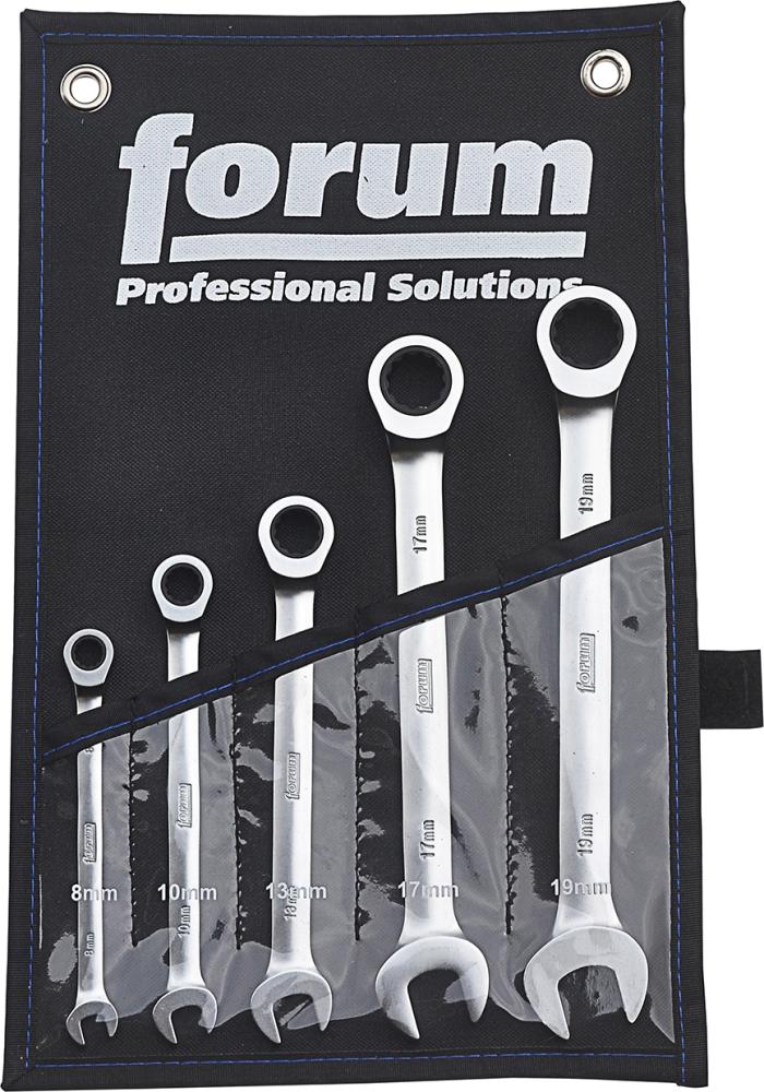 Maulschlüssel-Satz mit Ringratsche Produktbild img1 L