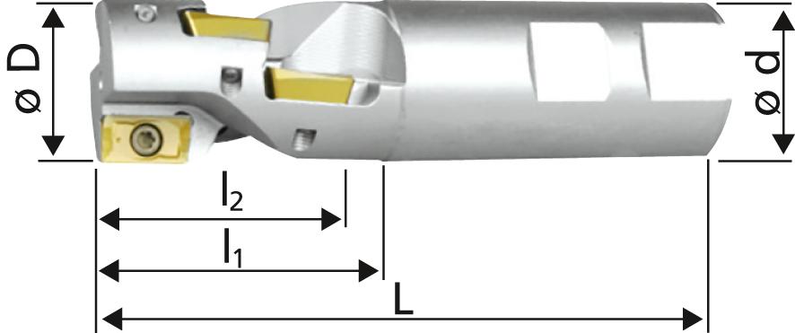 Walzenstirnfräser, 90° Produktbild img2 L