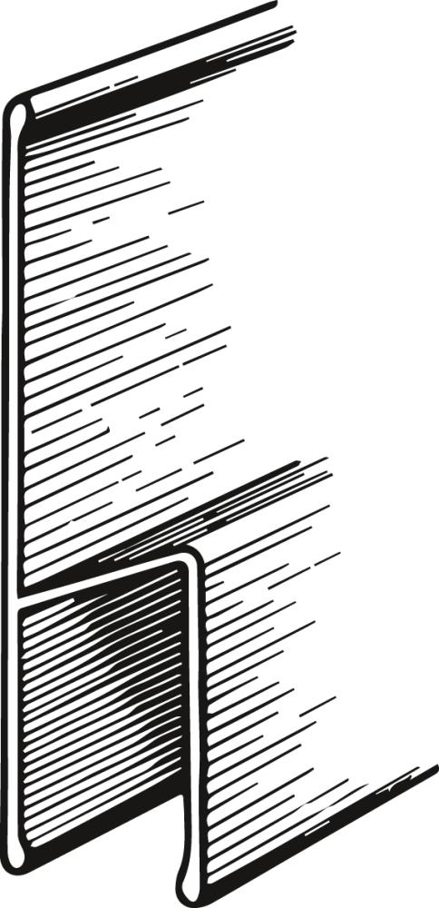 Aluminium-Richtlatte h-Profil Produktbild img1 L