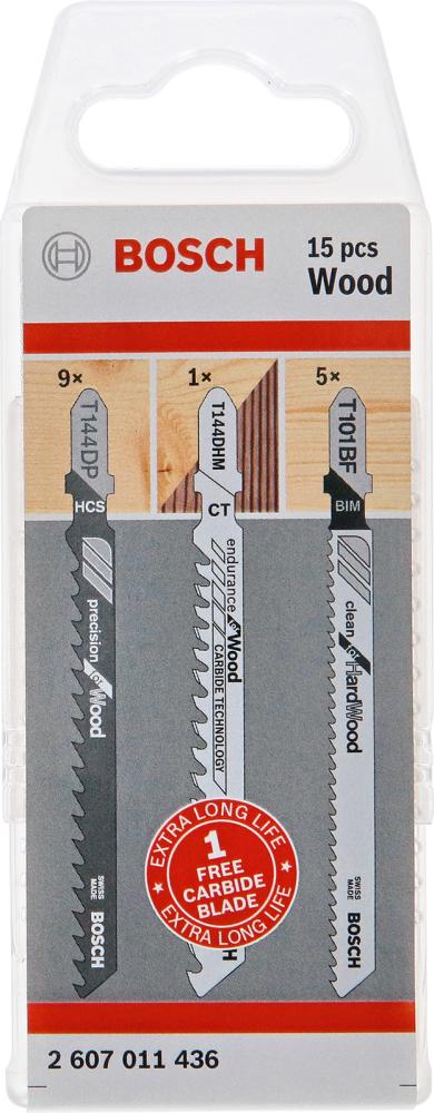 Stichsägeblatt-Set Bosch 15-teilig für Holz Produktbild img1 L