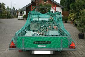 Abdecknetz 1,3x1,6 m schwarz m. 4 Gurte 2 m Produktbild img8 L