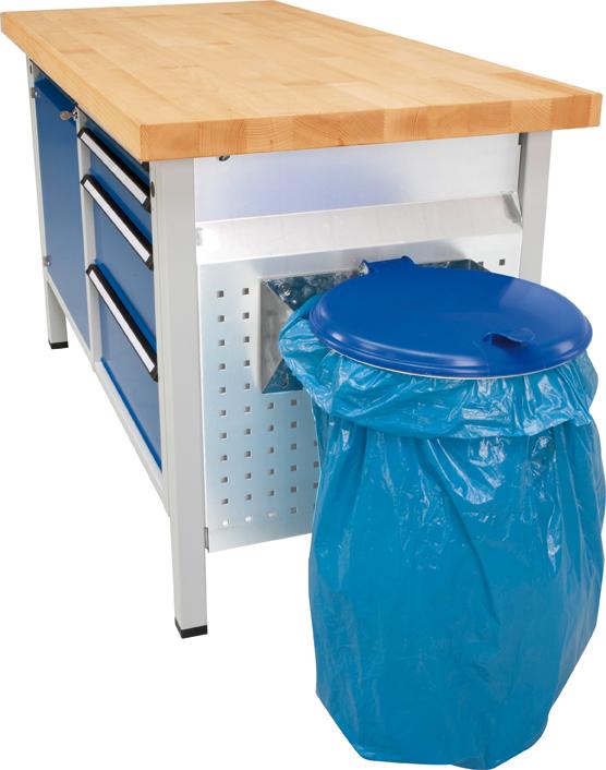 System-Lochblechwand für Werkbankseitenwand 10 mm Quadratlochung 38 mm Achsabstand Produktbild img2 L