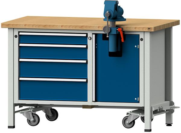 Montagewerkb. 707 V, fahr40 mm, 840 mm 7035/5010 Produktbild img1 L