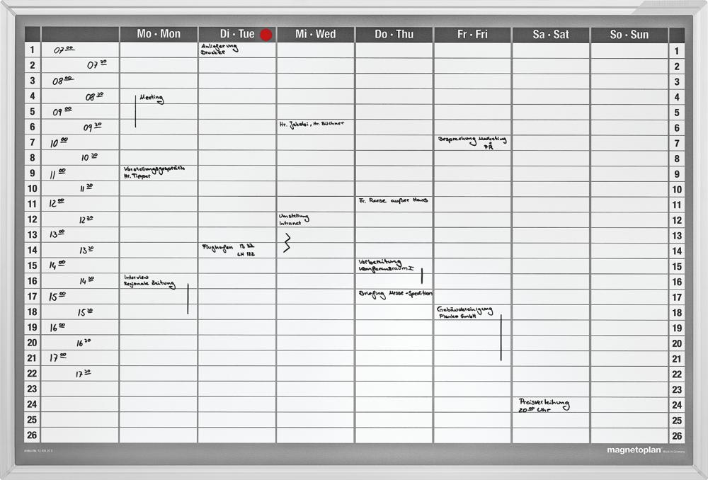 Wochenplaner 8x26 Felder Abm. 920 x 625 mm Magnetoplan Produktbild img1 L
