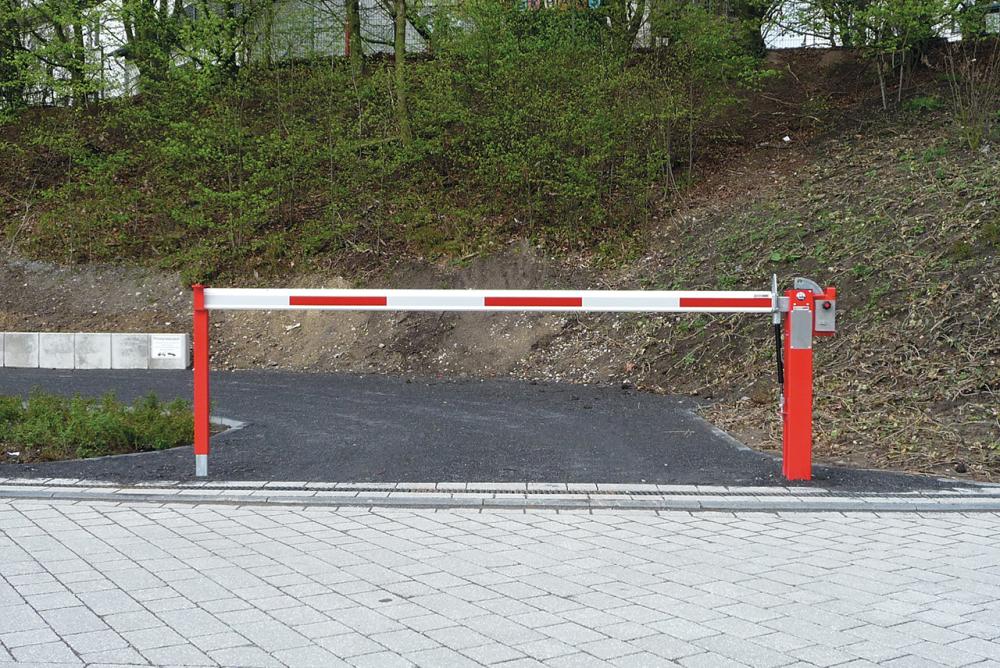 Schranke mit Gasdruckfeder zum Aufdübeln, feste Auflagestütze Produktbild img1 L