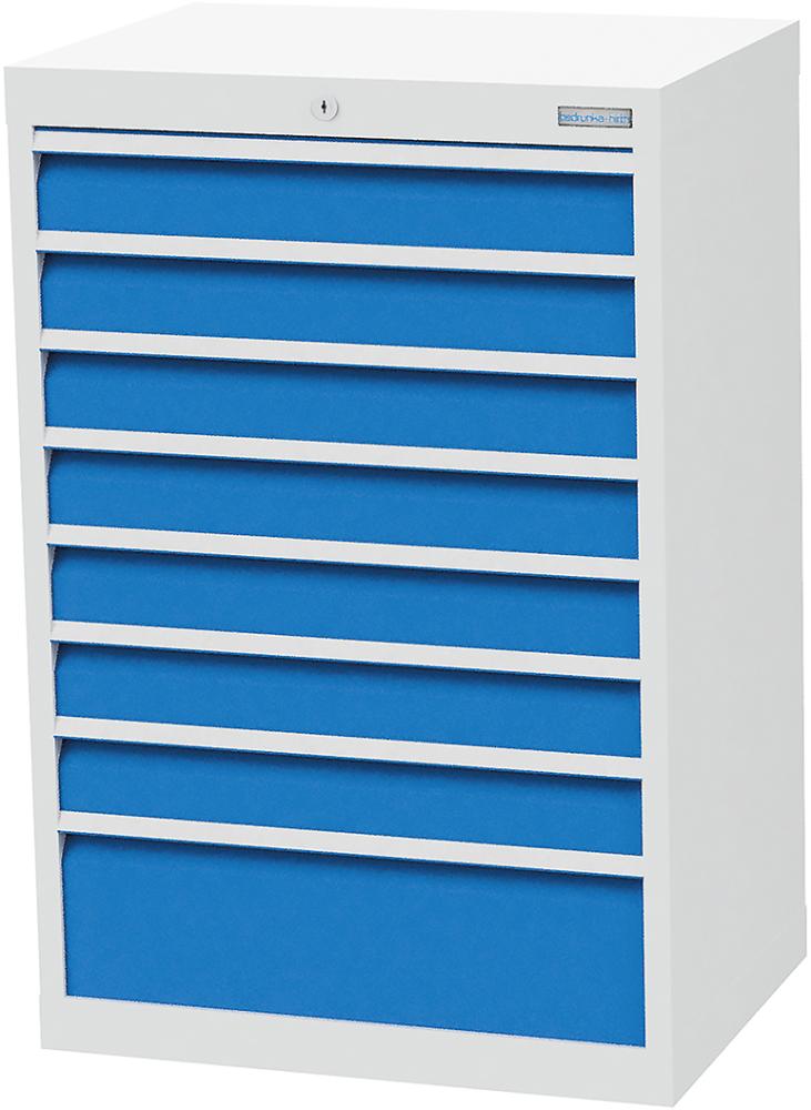 Schubladenschrank T500 680 mm, 8 Sbl. VA Produktbild img1 L