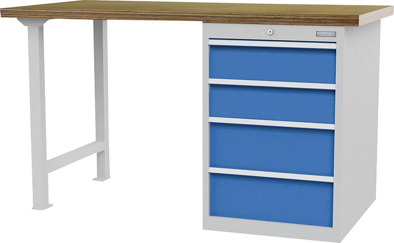 Reihenwerkbank, mit Schubladenschrank Produktbild img1 L