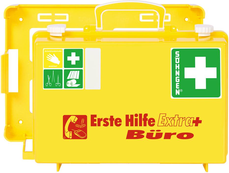 Erste-Hilfe-Koffer Extra Büro, DIN 13157, gelb Produktbild img3 L