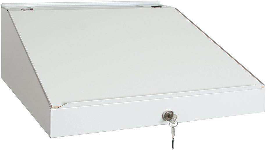 Schreibpultaufsatz B490xT497xH70/220 mm RAL 7035 stumpf Produktbild img2 L