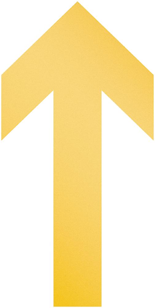 Bodenmarkierung "Pfeil" ablösbar, 10 Stück 100x0,7x200 mm Produktbild img1 L