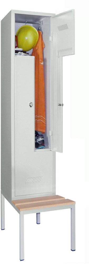 Z-Garderobenschrank mit Sitzbank, Buche Produktbild img1 L