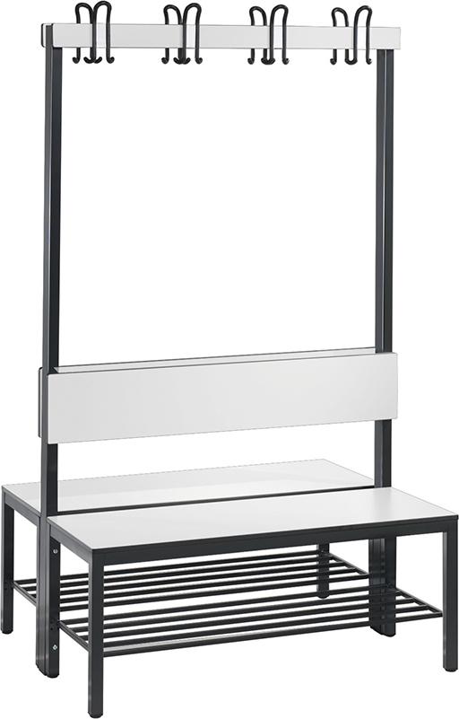 Doppelseitige Garderobenbank und Schuhrost Produktbild img1 L