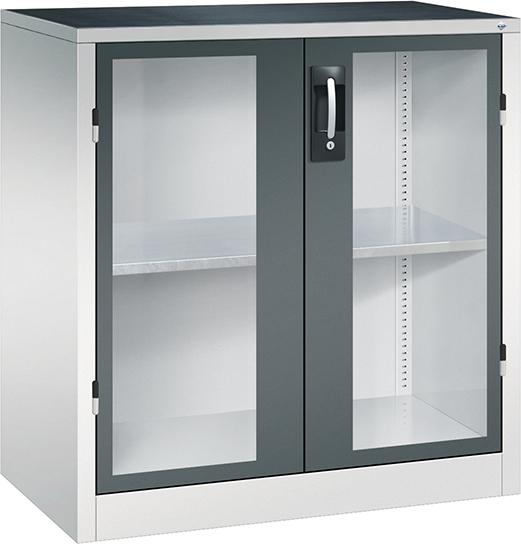 Schwerlast-Beistellschrank, mit Flügeltüren, RAL 7035/7016 Produktbild img1 L