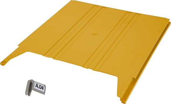 Ablagefach "Flat" 15 x 240 x 302 mm gelb Produktbild img1 L