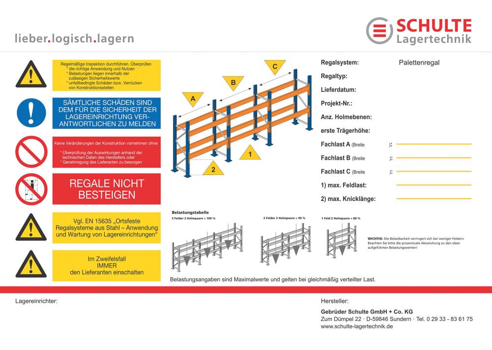 Regalbeschilderung A 3 für Außenbereich Produktbild img1 L