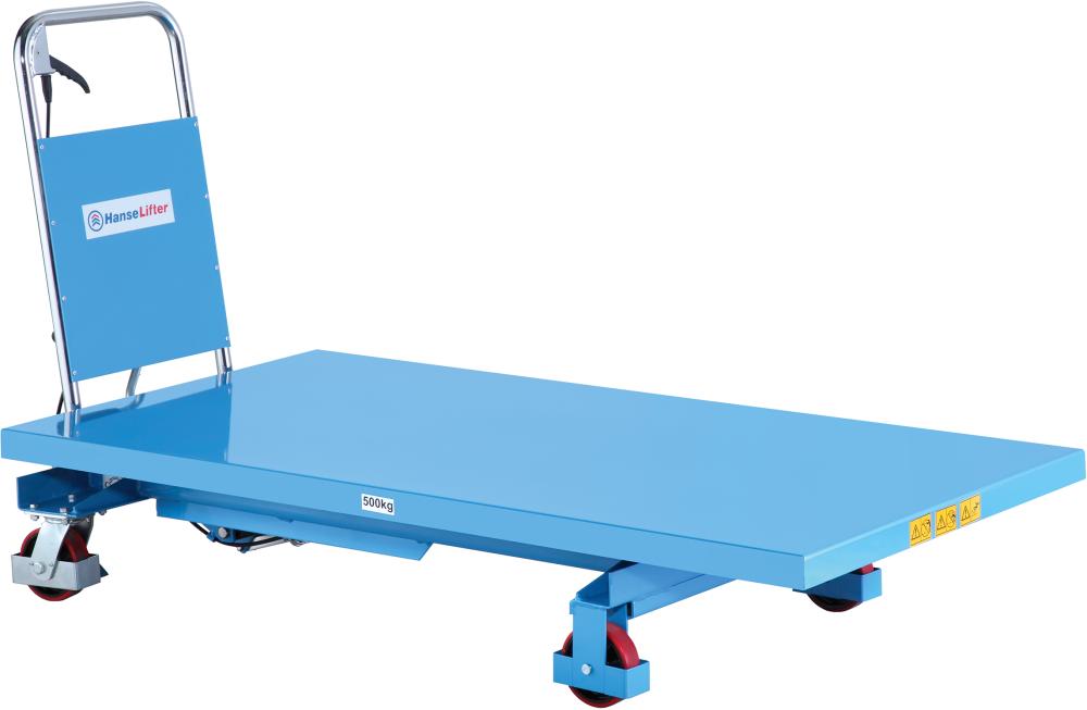 Hubtischwagen breit 1600x800 mm Plattform 500 kg Tragfähigkeit Produktbild img2 L