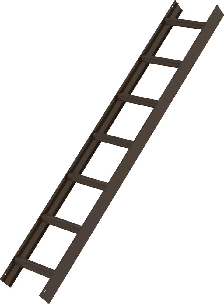 Dachleiter Braun 7 Sprossen Produktbild img1 L