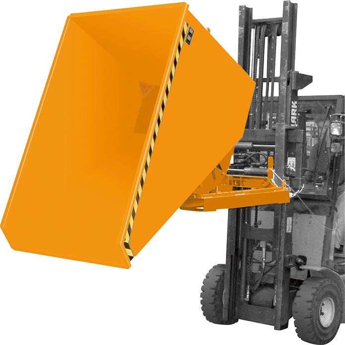 Späne-Kippbehälter, mit Abrollsystem, Typ EXPO®-E, RAL 2000 Produktbild img3 L