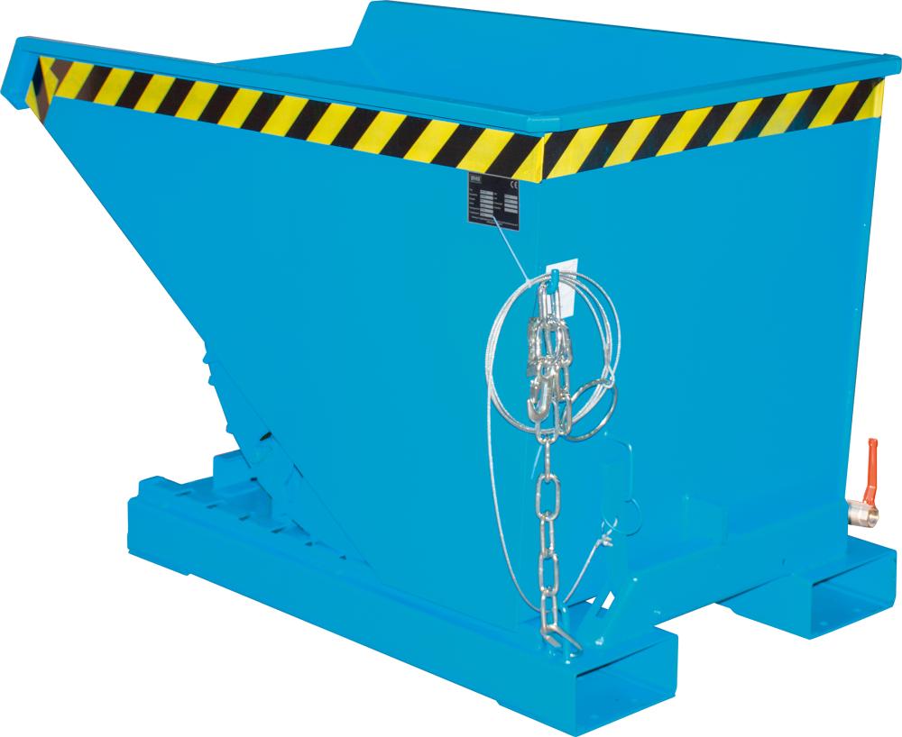 Späne-Kippbehälter, mit Abrollsystem, Typ EXPO®-E, RAL 5012 Produktbild img1 L