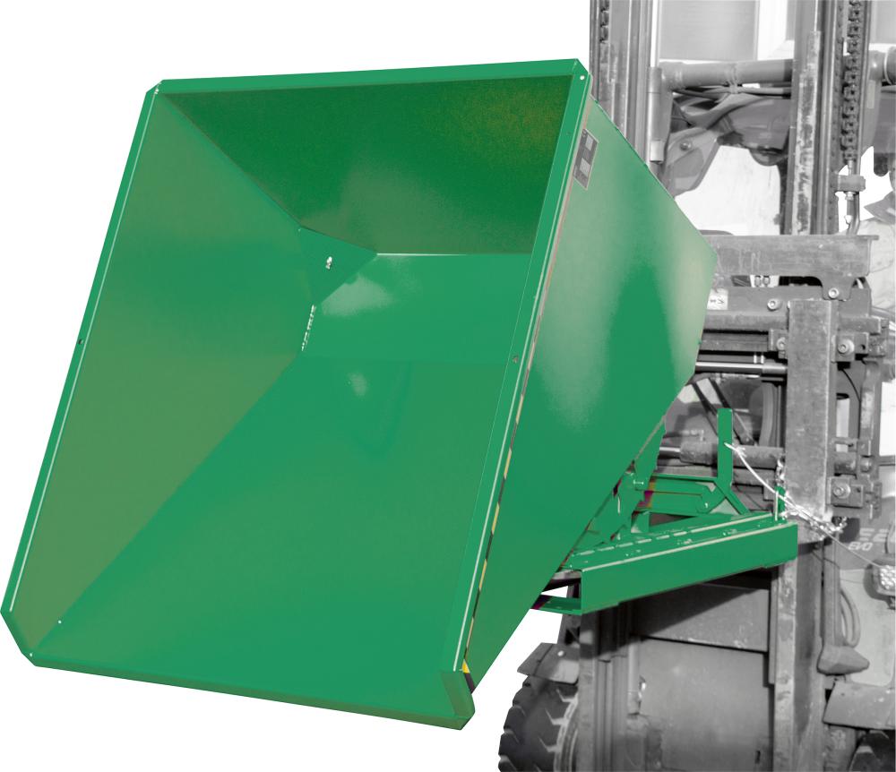 Späne-Kippbehälter, mit Abrollsystem, Typ EXPO®-E, RAL 6011 Produktbild img3 L