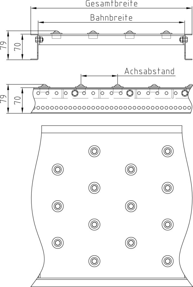 Kugelrollentische mit Stahl-Kugeln, Typ AD115 Produktbild img2 L