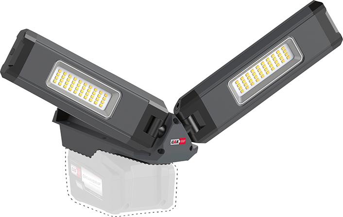 Akku-Flügel-Strahler DUO CONNECT 1250-2500 Lumen ohne AkkuSCANGRIP Produktbild img1 L