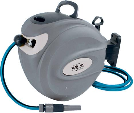 Wasserschlauch-Aufroller 25m inkl. Anschluss u. Spritze Produktbild img1 L