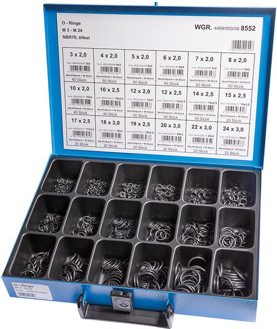 Sortiment O-Ringe M3-M24 NBR 70 ölfest Produktbild img1 L