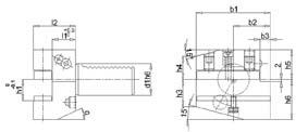 VDI-Radial-Werkzeughalter, Form B1/B2 Produktbild img2 L
